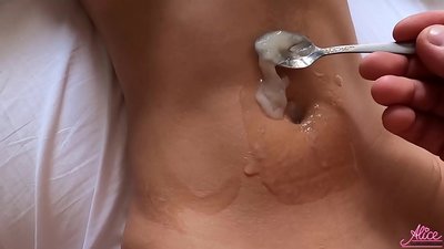 Глубокий Минет и Страстный Секс Крупным Планом - Съела Сперму